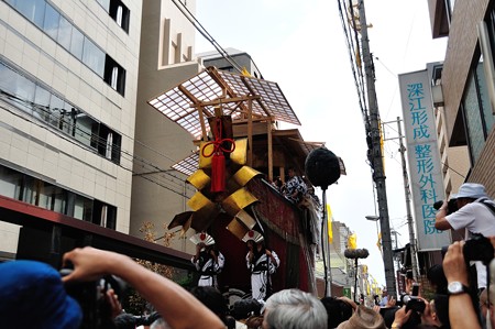 大船鉾曳き初め