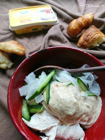 お弁当に〜ささみのクリチパイン胡麻ソース(作りおきサラダ)〜