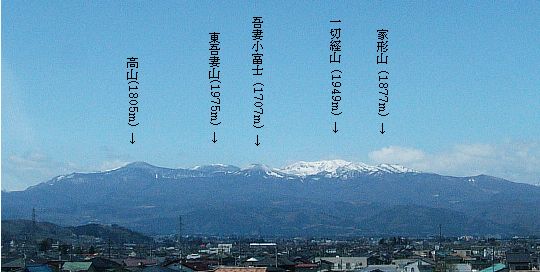 吾妻連峰