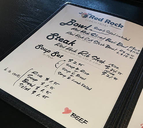 ローストビーフ丼@祝開店Red Rock