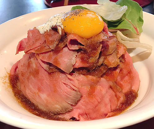 ローストビーフ丼@祝開店Red Rock