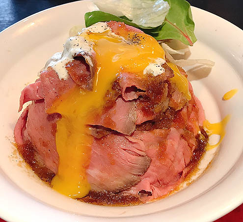 ローストビーフ丼@祝開店Red Rock