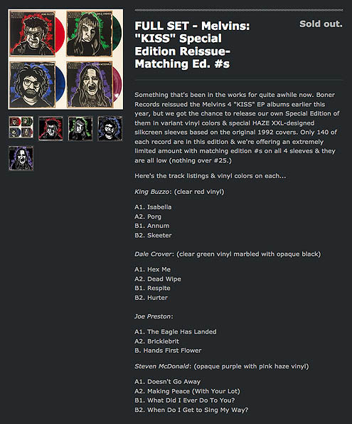 MELVINSソロ・アルバム新譜