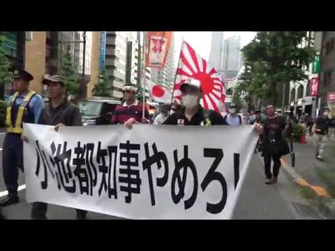 小池都知事リコールデモ（行進）in新宿2017/6/18