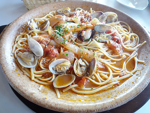 ポンテメール 淡路の幸の宝楽焼きパスタ