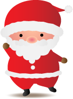 可愛いサンタクロースのイラスト PNG