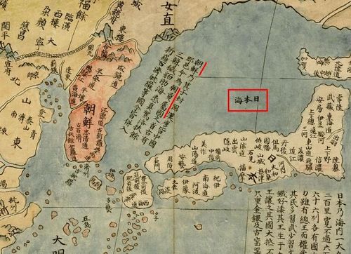 明の属国朝鮮 朝貢属国!1602　日本海（Sea of Japan）「坤輿萬國全図」、制作Matteo Ricci、北京。
