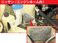 ニッサン(エンジンルーム内)