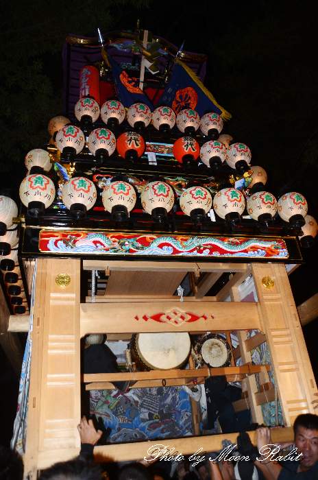 伊曽乃神社祭礼　下小川だんじり(屋台・楽車)　宮出し　西条祭り2012　愛媛県西条市