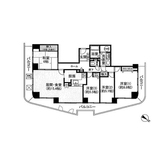 母親の住んでるマンション