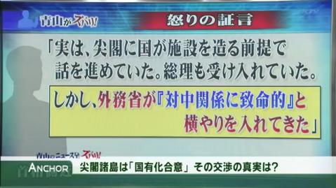 「しかし、外務省が『対中関係に致命的』と、横やりを入れてきた」