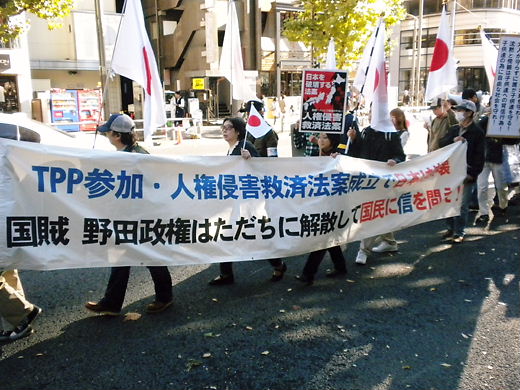 日本破壊法案を推進する民主党をぶっ潰せ！集会＆デモin渋谷