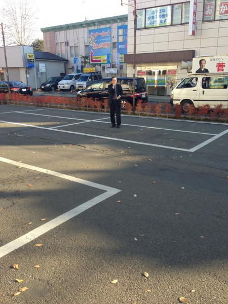 菅直人前首相の演説風景