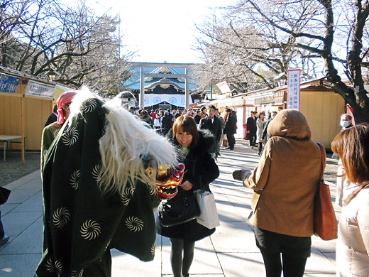 平成25年1月4日午後の靖国神社の様子