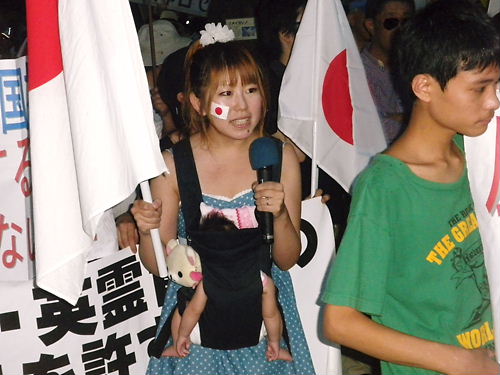 2012.8.11反靖国・反天皇・反原発 極左キャンドルデモへのカウンター