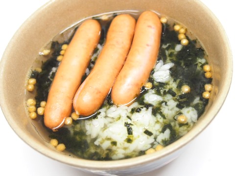 ウインナー茶漬け