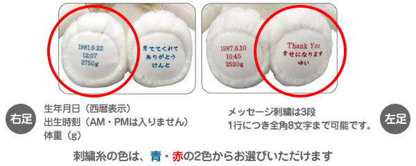 スヌーピー足裏刺繍の画像