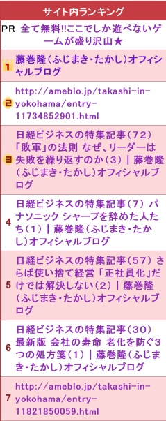 藤巻隆（ふじまき・たかし）オフィシャルブログ