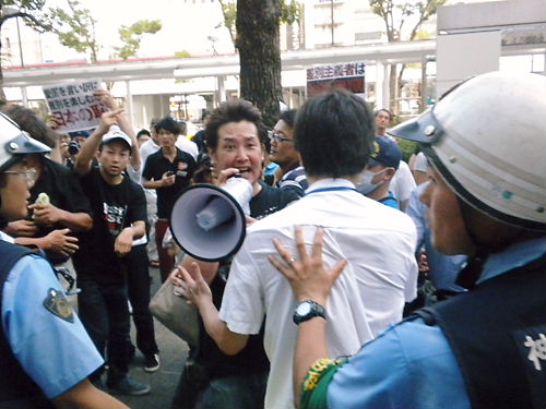 反日極左と不逞外国人から川崎を護るデモ20130728