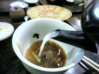 13-10-15　蕎麦湯