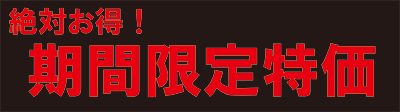 期間限定特価コーナー