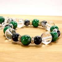 マラカイト×天眼石ブレスレット【ルーン・エオローブレスレット（The EOLH）】