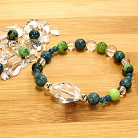アパタイト×クリソプレーズブレスレット【ルーン・ティールブレスレット（The TIR）】