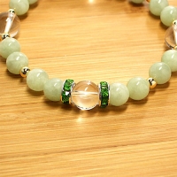 翡翠×クリスタルクォーツ　【 ５月ブレスレット（The May） 】
