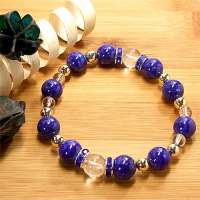 ラピスラズリ×クリスタルクォーツ 【 9月ブレスレット(The September) 】