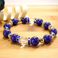 ラピスラズリ×クリスタルクォーツ 【 9月ブレスレット(The September) 】