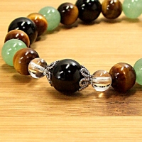 ブラックトルマリン×アベンチュリン×タイガーアイ 【 10月ブレスレット(The October) 】