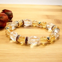 シトリン×クリスタルクォーツ 【 11月ブレスレット(The November) 】