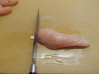ささみと里芋、三つ葉の和え物24