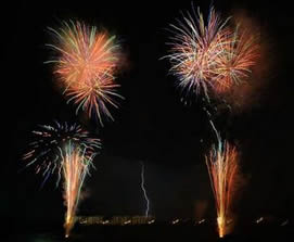 東京競馬場花火