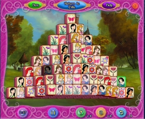 プリンセスの上海パズルゲーム