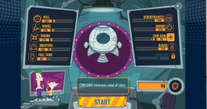 ロケットゲームのアップグレード画面