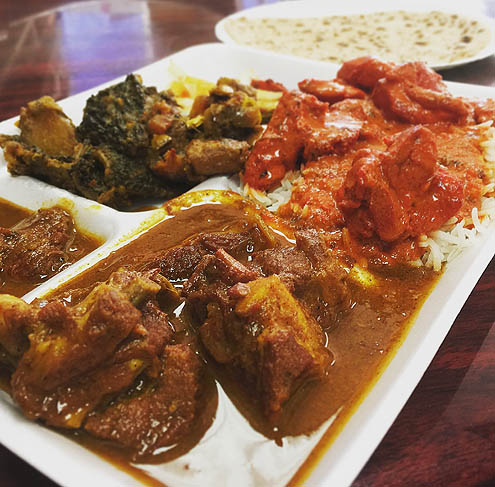 インドカレー肉肉菜コンボ４