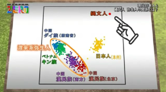 周辺諸国と日本人のＤＮＡは全く違う。色濃く残る縄文人の性格