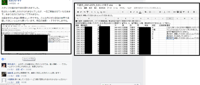 ほなみも協力してた、北海道補選の民進党、共産党候補の池田まき応援勝手連、電話番号入りリスト公開