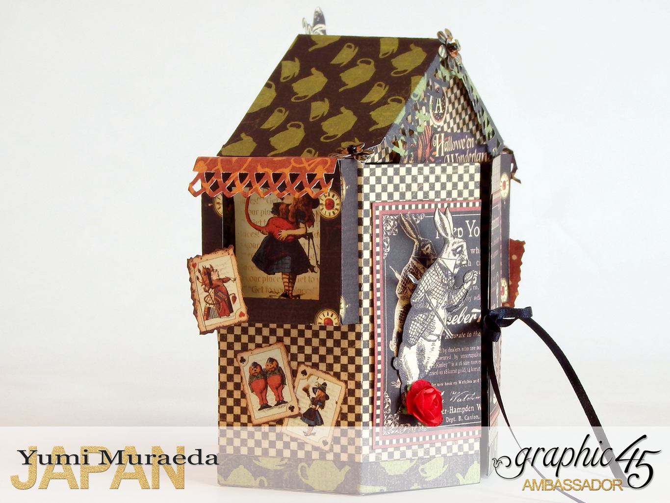 2 Alices Odd Tea HouseHalloween Wonderlandby Yumi MuraedaProduct by Graphic 45