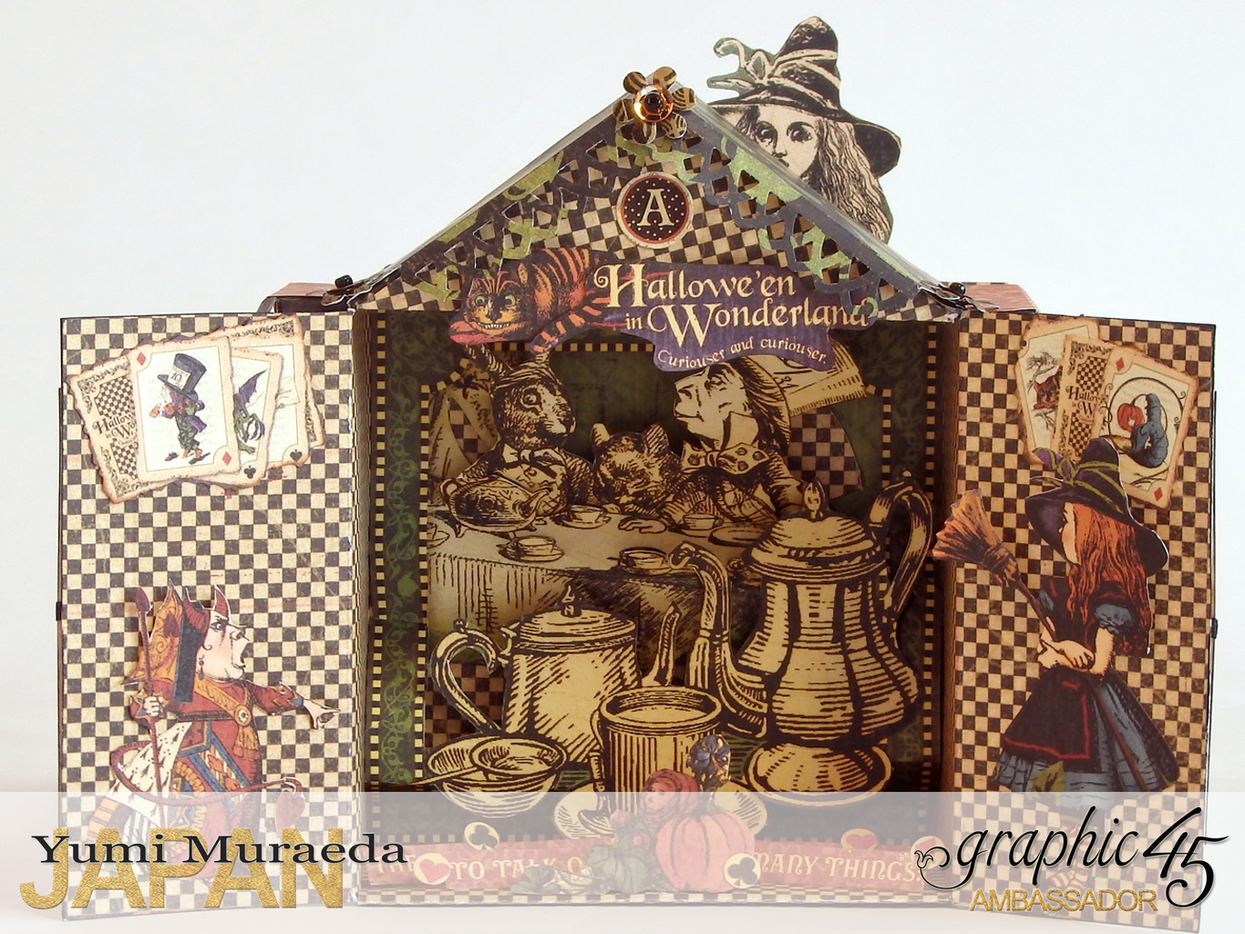 5 Alices Odd Tea HouseHalloween Wonderlandby Yumi MuraedaProduct by Graphic 45