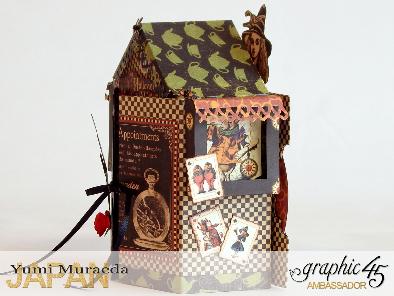 4 Alices Odd Tea HouseHalloween Wonderlandby Yumi MuraedaProduct by Graphic 45