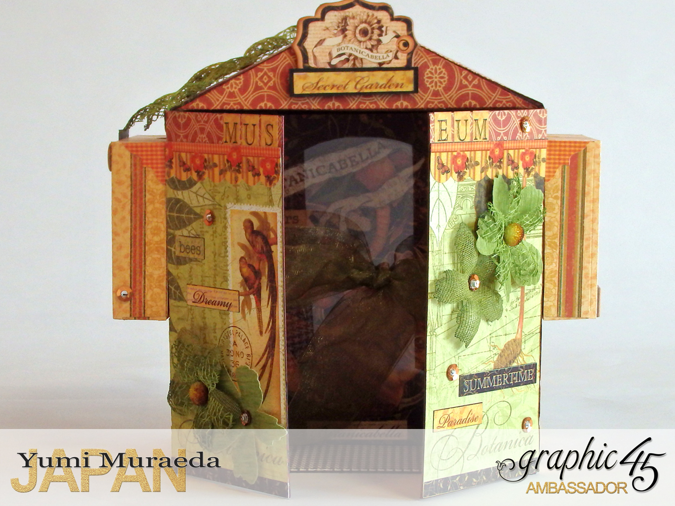 1Secret Gaden Museum, Botanicabella, by Yumi Muraeda, Product by Graphic 45jpg
