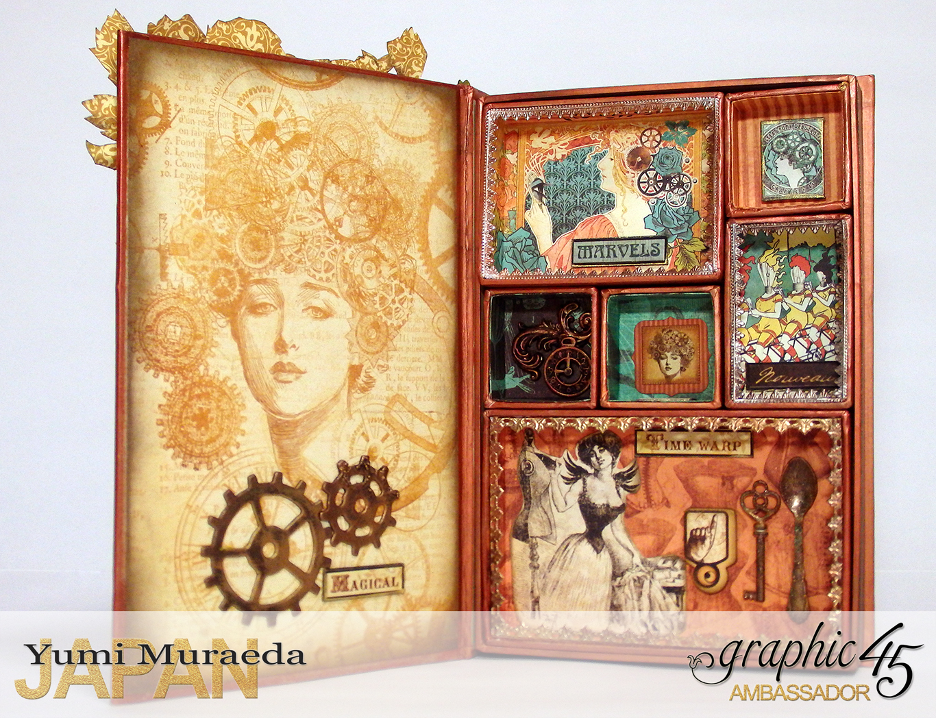 14Mrs Flies Accesoory Case, Steampunk Debutante, by Yumi Muraeda, Product by Graphic 45jpg