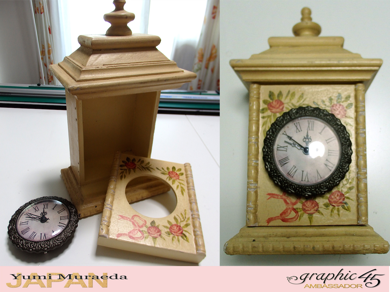 1Up Cycle Graphic45 DIY Craftpaper with Times Nouveau Secret Clock by Yumi Muraeada Product by Graphic 45 Photo