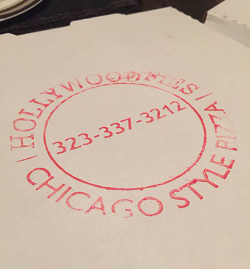 シカゴスタイルピザ@Hollywood Pies