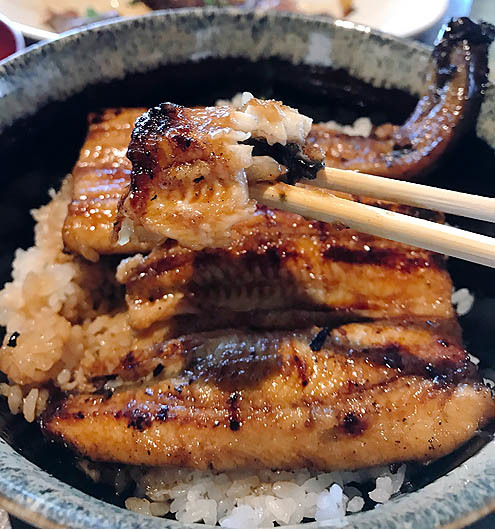 うなぎ蒲焼き白焼き@げこ亭