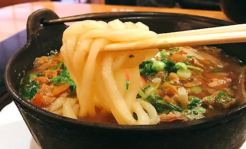 3種の牛もつ鍋うどん@さぬきの里