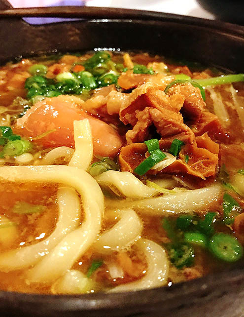 3種の牛もつ鍋うどん@さぬきの里