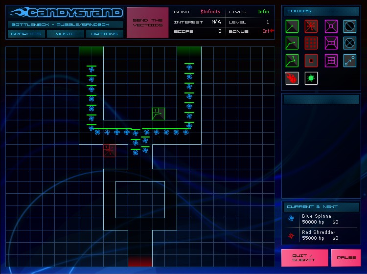 Vector TD Hacked at Hacked Arcade.
